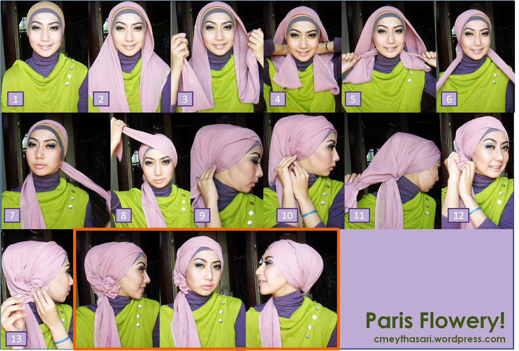 26 Gambar Terbaru Tutorial Hijab Paris Resmi Paling Dicari