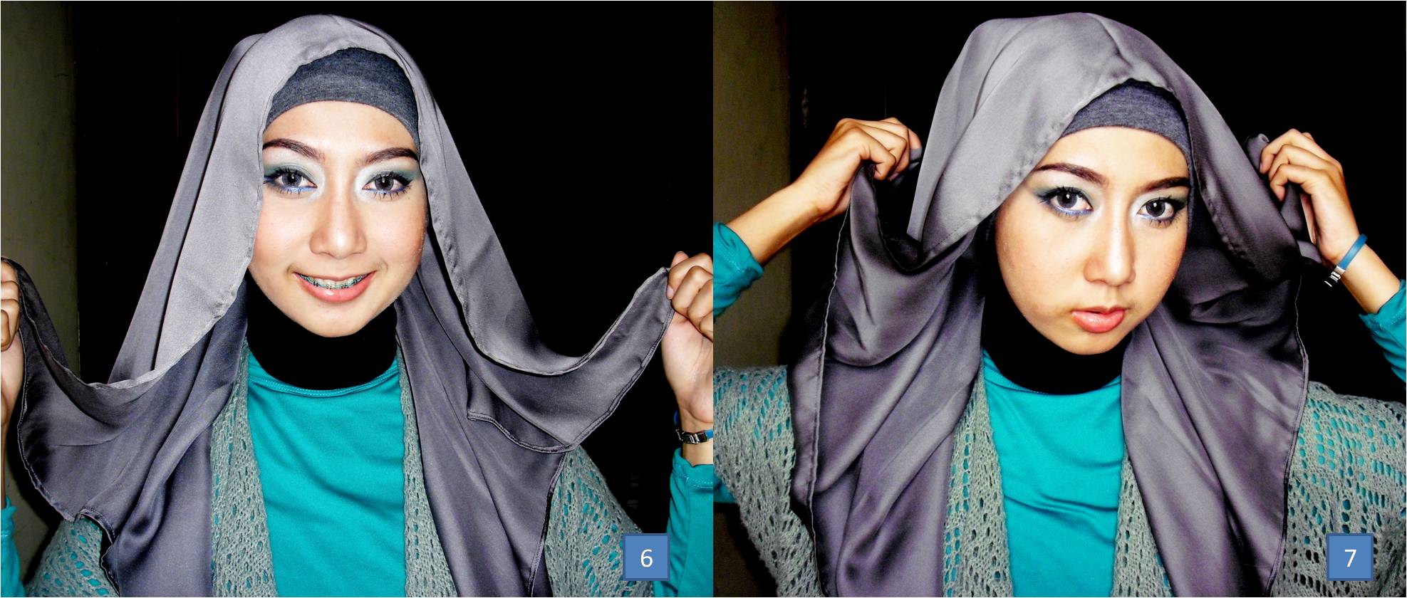 Tutorial Hijab Pashmina Lebar Dan Panjang Tutorial Hijab Paling
