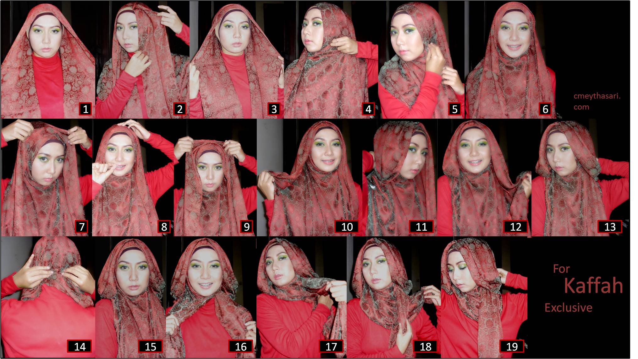 Tutorial Hijab Pashmina Siti Juwariyah Tutorial Hijab Paling